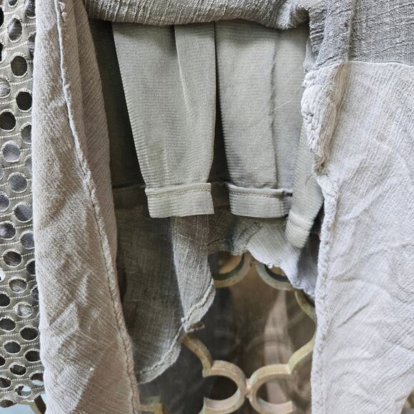 Pretty Angel Women Vtg Y2K Asymmetric Lagenlook Artsy Linen Blend Boho Layered L - Picture 5 of 10